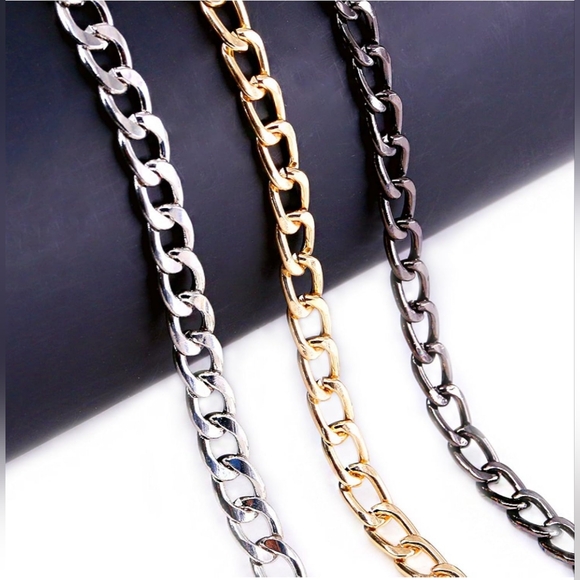 47" Gunmetal (Black) Crossbody Chain - Picture 3 of 7